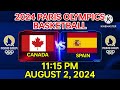 2024 paris Olympics basketball games schedule July 27 to August 4, 2024