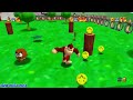 Donkey Kong in Mario 64 (2 Players) - Full Game 100% Walkthrough