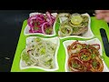 four types of onion salad  restaurant style lacha pyaaz #Indianfood #foodblog  #Youtubebdo