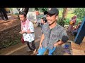 Takut Hanyut !!, Jajap Pengantin, Melewati Jembatan Bambu. Pernikahan Viral Di Pelosok Desa Garut
