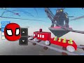 Cart Ride DISASTERS in Roblox With Spiderman & Miles!