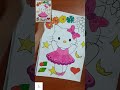 Coloring Hello Kitty with Linh | Watercolor #art #coloring #drawing