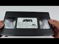 Jaws VHS Letterboxed Edition