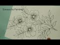 bed sheet drawing ideas step by step beautiful flower drawing design very easy