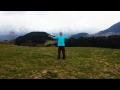 Qi gong with birds and quiet in Austria Mountains