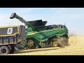 Gersteernte auf Gut Hohen Luckow.John deere X9 1100,Claas Lexion 8800,Fendt826-Agroliner/Siga duo