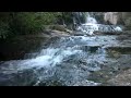 Relaxing With Waterfall Calming Sound . Sleep Sound , Stress Relief With Meditation.