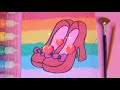 Shoes Coloring & Drawing Learn Colors|studying English for kids|Video for Kids |PINK GIRL