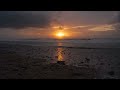 Ocean Waves on a Stormy Beach with Golden Sunset | Relaxing ASMR Sounds for Deep Sleep | 3H in 4K