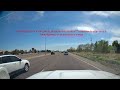 Lady stops on 3 lane highway to let someone merge