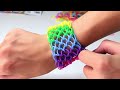 Rainbow Loom English - DRAGON SCALE BRACELET - Loom Bands, easy, how to, DIY, Tutorial