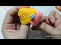 วิธีถักโครเชต์กระเป๋าจิ๋ว : How to crochet mini bag keychain