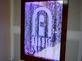 Customed Etched Bubble Wall, Cherry Frame