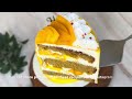 Easy Mango Cake Without Maida With Homemade Mango Crush & Glaze | No Milk Powder, Eggless Mango Cake