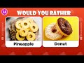 Would You Rather...? JUNK FOOD vs HEALTHY FOOD 🍔🍟🥗 | Quiz Rainbow
