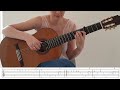 COLORS OF THE WIND Fingerstyle Guitar Tutorial With Tabs on The Screen - Pocahontas Soundtrack