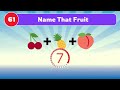 Name That Food - #quiz #games #animation #cartoon #quizedu