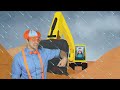 Blippi Learns about Diggers and Construction Vehicles! | BEST OF BLIPPI TOYS! | Vehicles for Kids