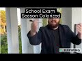 School Exam Season Colorized
