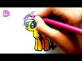 How To Draw A My Little Pony, Easy drawing for children's very very easy || My Little Pony Drawing
