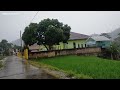 Heavy rain,strong winds in the village || Indonesia rural atmosfer||ASMR