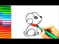 66'dan Çok Kolay Sevimli Köpek Çizimi - How To Draw a Cute Dog Very Easy