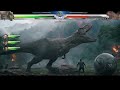 Sinoceratops vs Carnotaurus with Healthbars