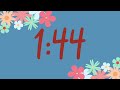 15 Minute Cute Spring Flower Classroom Timer (No Music, Fun Synth Alarm at End)