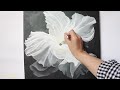 Transparent Flower / Acrylic Painting Step by Step #224