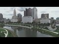 Downtown Columbus Ohio Aerial Footage - 4K