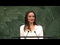 Angelina Jolie (UNHCR Special Envoy) at the UN Peacekeeping Ministerial 2019