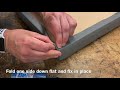 How to upholster a simple fabric covered square seat or stool top fixed to a board