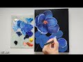 Flower painting tutorial / Acrylic Painting Tutorial / STEP BY STEP #22