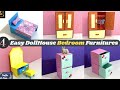 DIY Miniature Dollhouse Kitchen | With Paper Dining Table, Sink, Washing Machine | Crafts At Ease