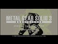 Metal Gear Solid 3: Subsistence - Main Menu (Title Scroll)