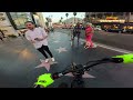 RIDING MY SURRON IN HOLLYWOOD AND RAN INTO TROUBLE..