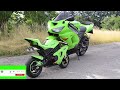 Replica Minibike Kawasaki 636 Ninja - Restoration Abandoned small Motorcycle - Tuning Exhaust