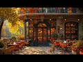 Cozy Coffee Shop Ambience with Relaxing Autumn Jazz Music for Good Mood, Strees Relief ☕🎶🍂