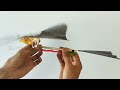 how to make rubber band powered flying bird #ornithopter #howto