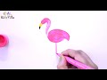 How to Draw Grapes, Leaves, Cherry, Bamboo, Flamingo, Cactus | Finger Print | Hand Painting