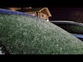 Sleet in Paola, Kansas, 29 December 2020