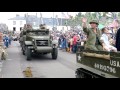 Sainte-Mere-Eglise Normandy D-Day 73 2017 Paratroopers arrive in town from la fiere