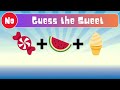 Can you Guess The Sweet by Emoji, Sweet Quiz, EDU Quiz
