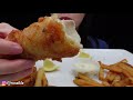 ASMR EATING FISH & CHIPS MUKBANG