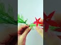 Red Cypress Vine flowers From Crepe Paper | Short video