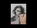 Use charcoal, graphite, toilet paper, and eraser to draw beautiful portraits