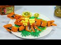 LEGO Maine Lobster HUGE Sushi Roll EXPENSIVE Street Food Compilation