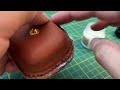 Leatherworking for beginners! Leather headphone case.