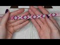 Simple Diamond Friendship Bracelet Tutorial [CC]