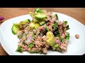 Only 1 avocado and tuna! Only a few know this recipe! Delicious avocado salad